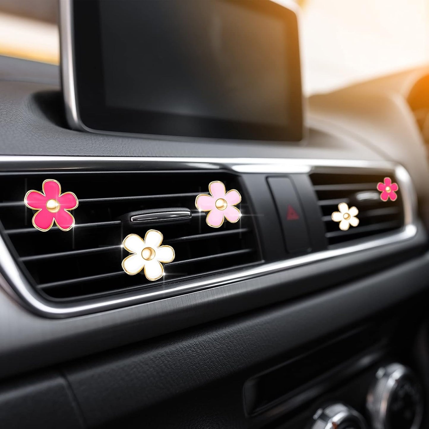 BloomBreeze – Daisy Car Air Freshener for a Fresh & Floral Ride (4PCS/PACK)