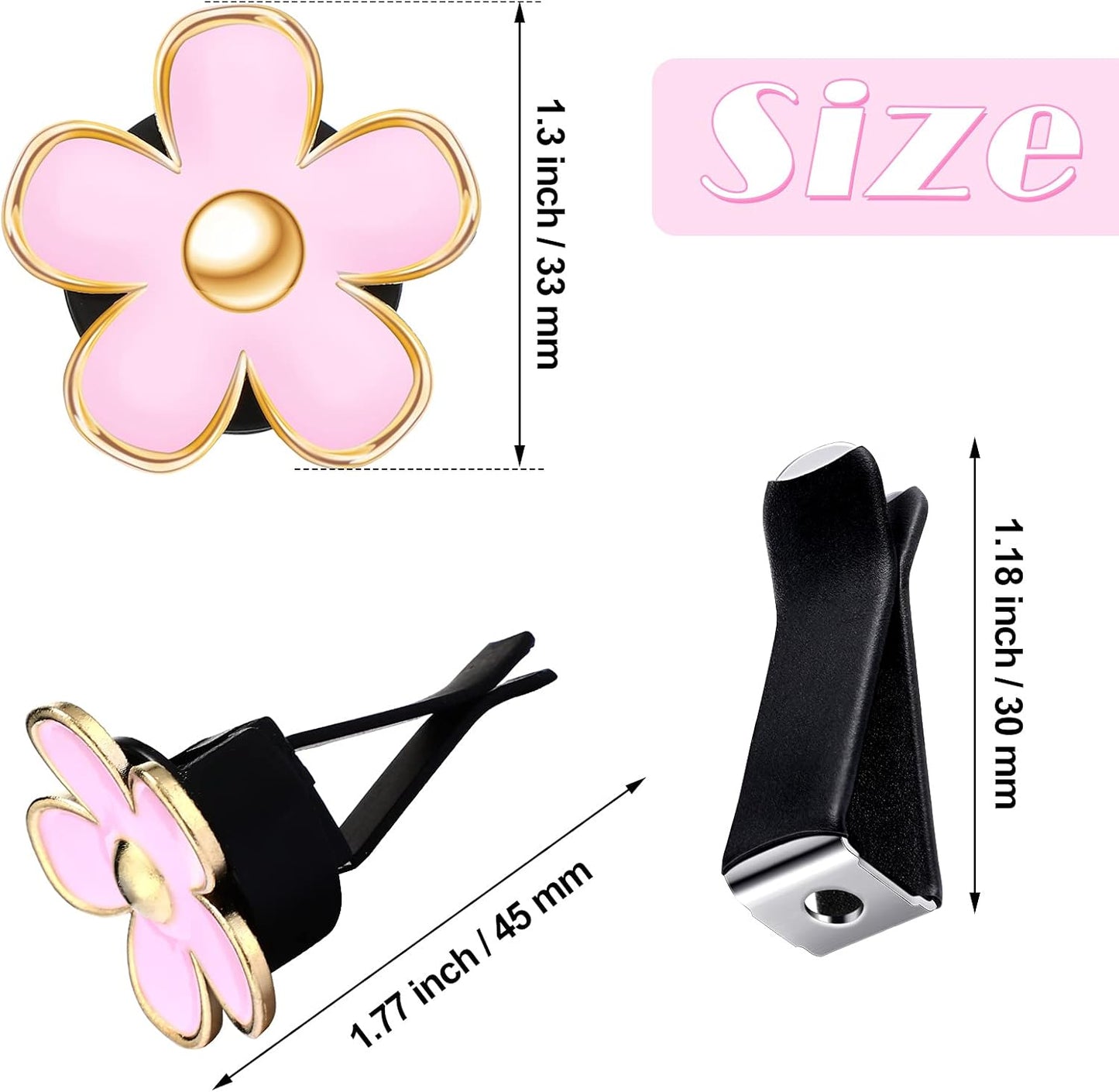 BloomBreeze – Daisy Car Air Freshener for a Fresh & Floral Ride (4PCS/PACK)