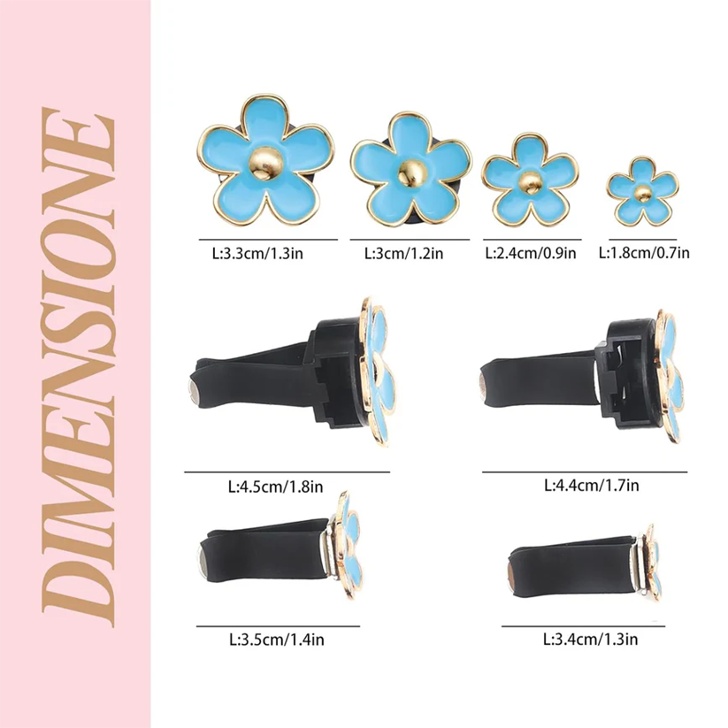 BloomBreeze – Daisy Car Air Freshener for a Fresh & Floral Ride (4PCS/PACK)