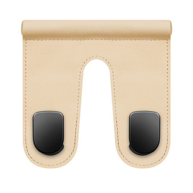 Premium Leather Glove Box Hook with Leather Hooks: No Destructive Installation