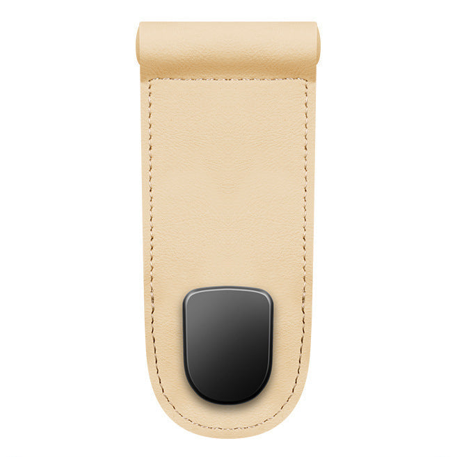 Premium Leather Glove Box Hook with Leather Hooks: No Destructive Installation